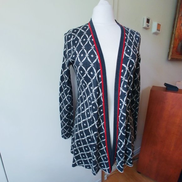 🚫SOLD🚫 Belldini Boho Patterned Cardigan size M - Picture 2 of 9
